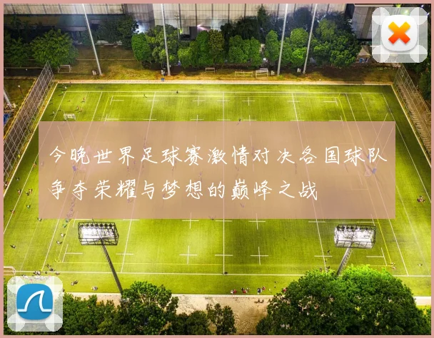 今晚世界足球赛激情对决各国球队争夺荣耀与梦想的巅峰之战